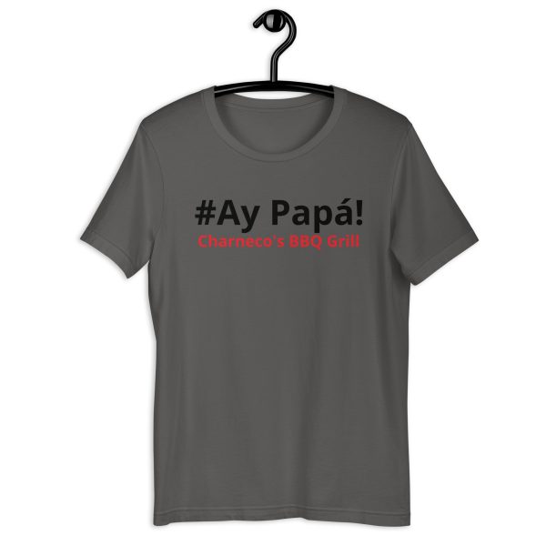 Ay Papa con letra negra y roja solo Unisex t-shirt - Image 3