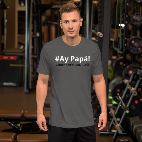 Ay Papa letra blanca y negra con mapa PR Unisex t-shirt - Image 5