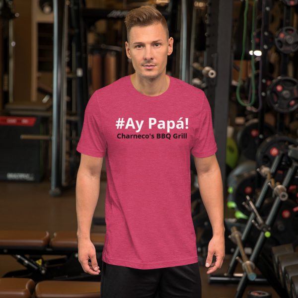 Ay Papa letra blanca y negra con mapa PR Unisex t-shirt - Image 7
