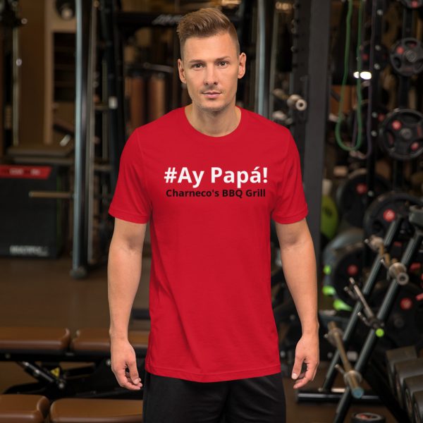 Ay Papa letra blanca y negra con mapa PR Unisex t-shirt