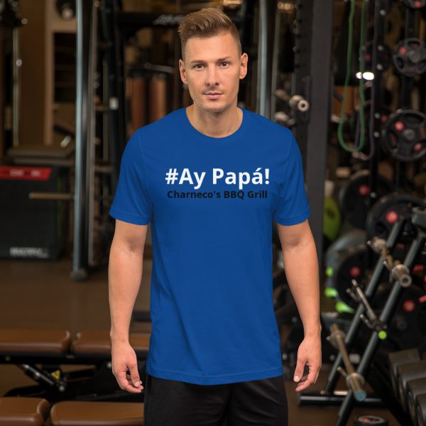 Ay Papa letra blanca y negra con mapa PR Unisex t-shirt - Image 3